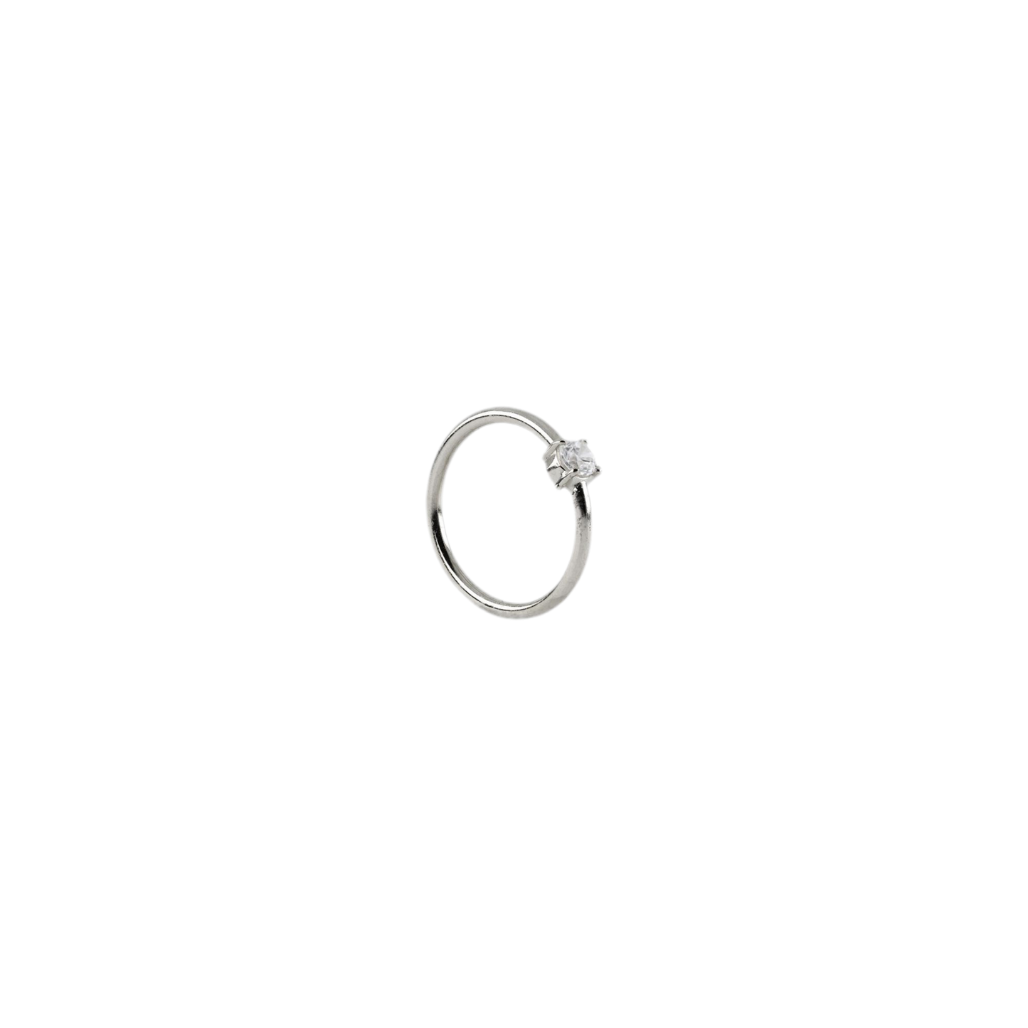 14K Fixed Gem Seam Rings
